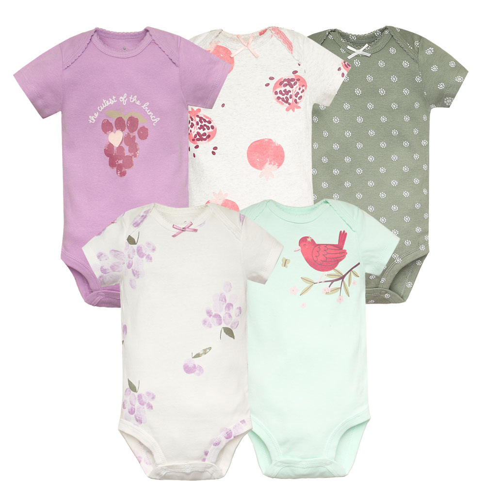 Baby Products Essential - 5pcs/lot Baby Bodysuit Fashion Girl Clothes