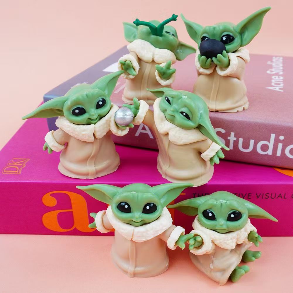 Baby Q Products - 6pcs/set New Anime Star Wars Grogu