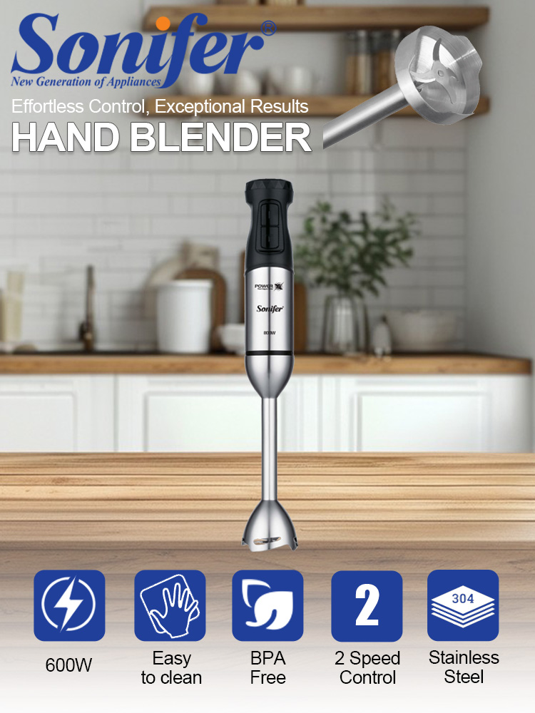 Baby Food Maker Blender - Hand Blender Sonifer SF-8181 600W 15000RPM