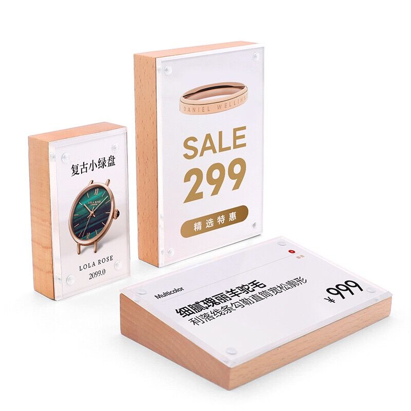 Baby Products Prices - 88x54mm Tabletop Acrylic Sign Holder Display