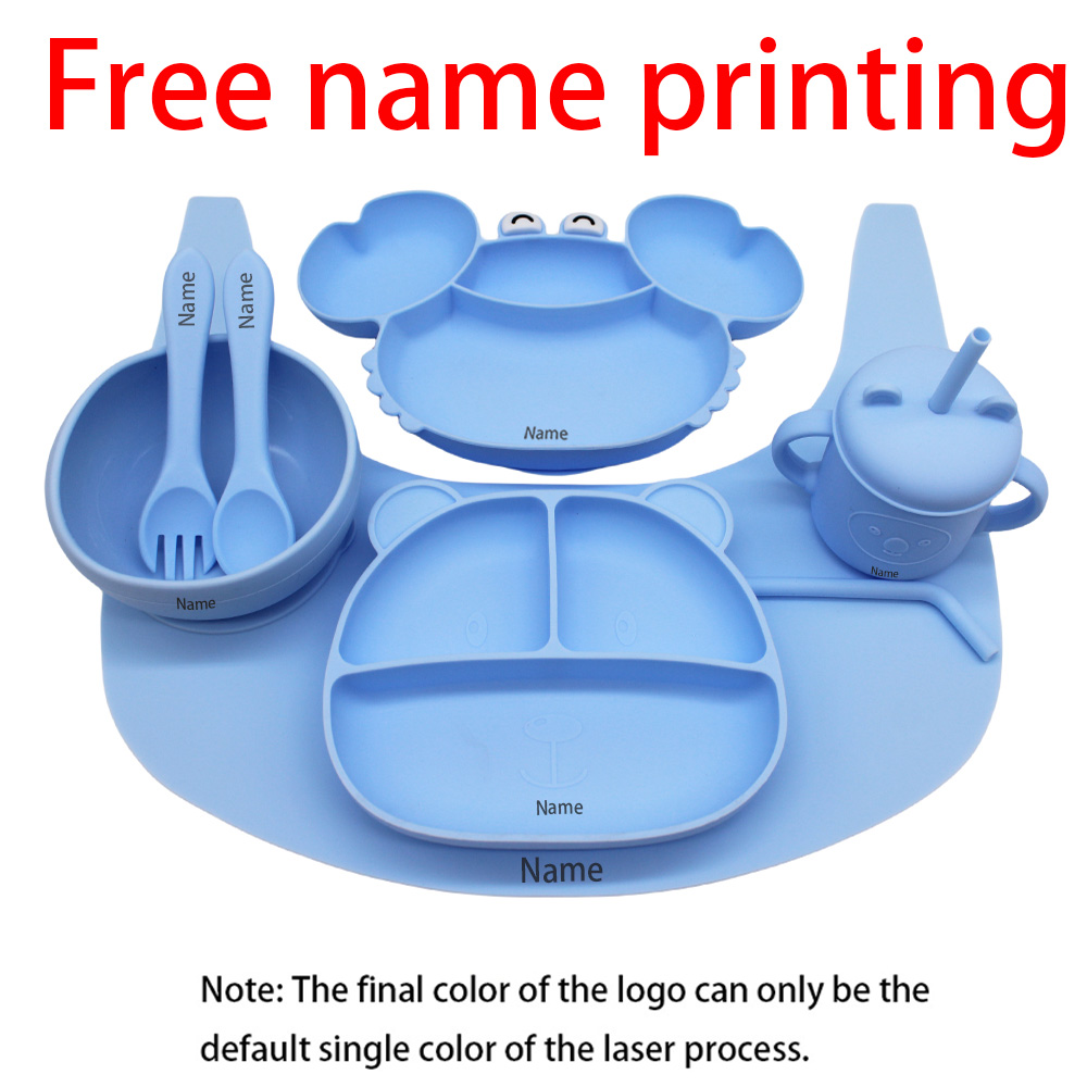 Baby Led Weaning Set - Free Name Printing Children's Tableware Set:
