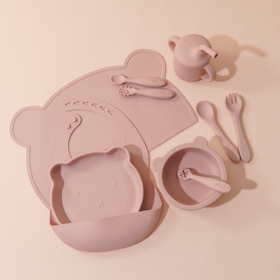 8PCS Silicone Baby Feeding Set - Baby Led Weaning Set ulasan dan harga