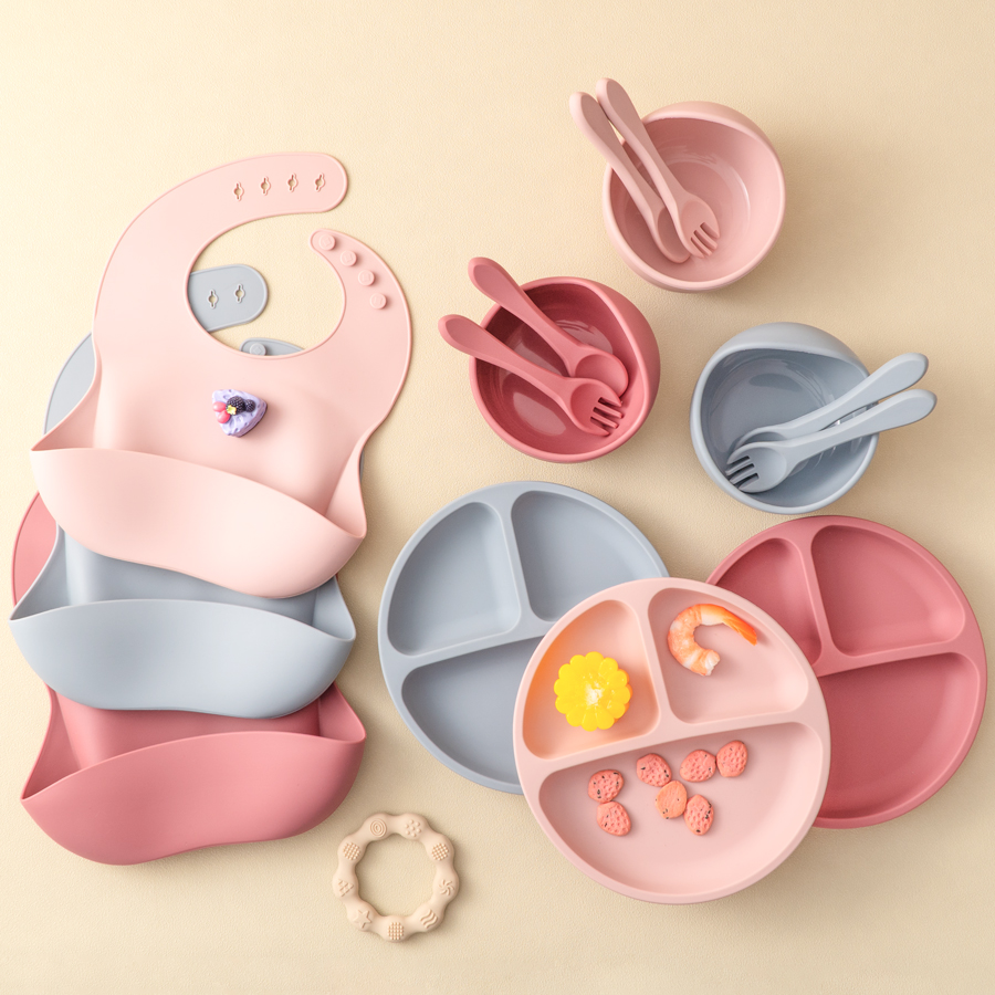 5Pcs Baby Silicone Feeding Set - Baby Led Weaning Set ulasan dan harga