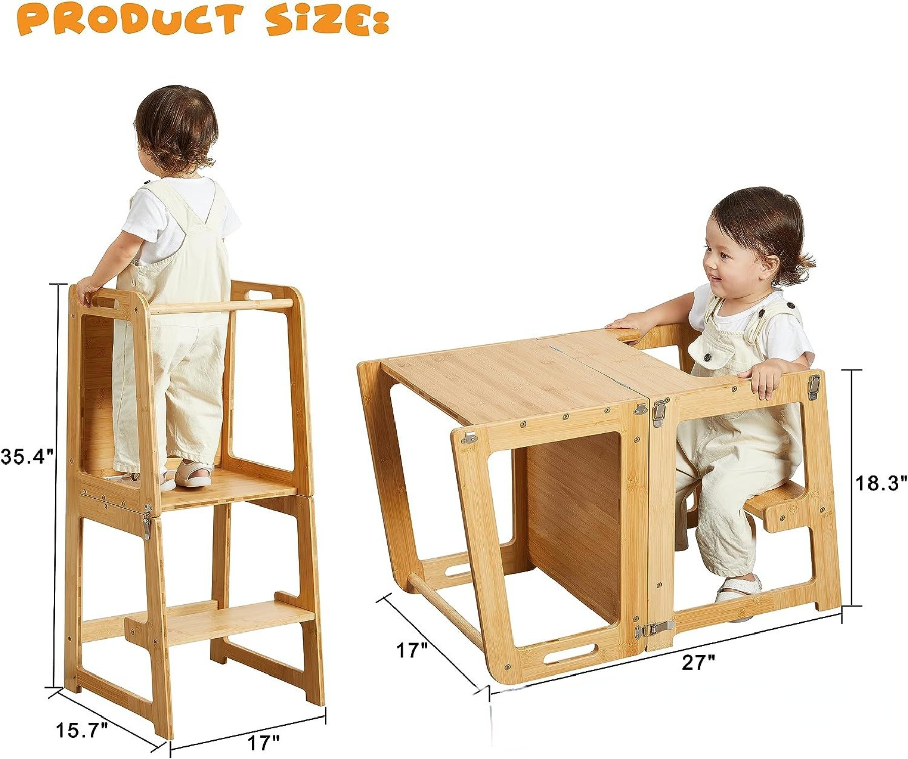 Foldable Toddler Kitchen Tower - Toddler Learning Tower ulasan dan harga