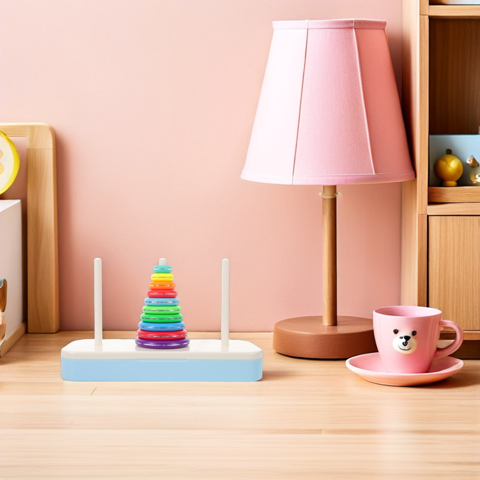 Hanoi Tower Stacking Game for  - Toddler Learning Tower ulasan dan harga