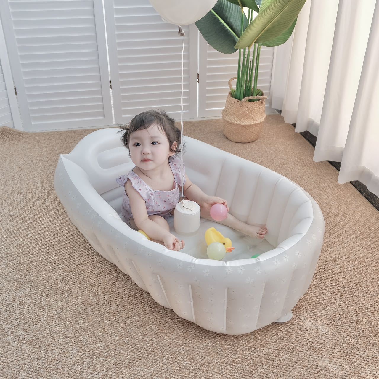 1PC Cartoon Inflatable Bathtub - Baby Products For Newborn ulasan dan harga