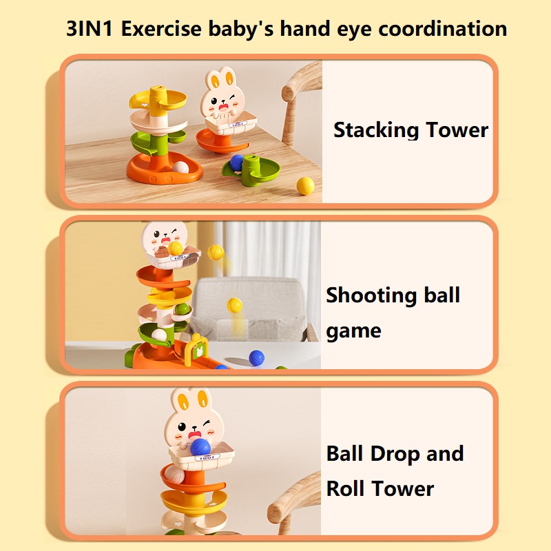 Montessori Baby Ball Drop Toy  - Toddler Learning Tower ulasan dan harga