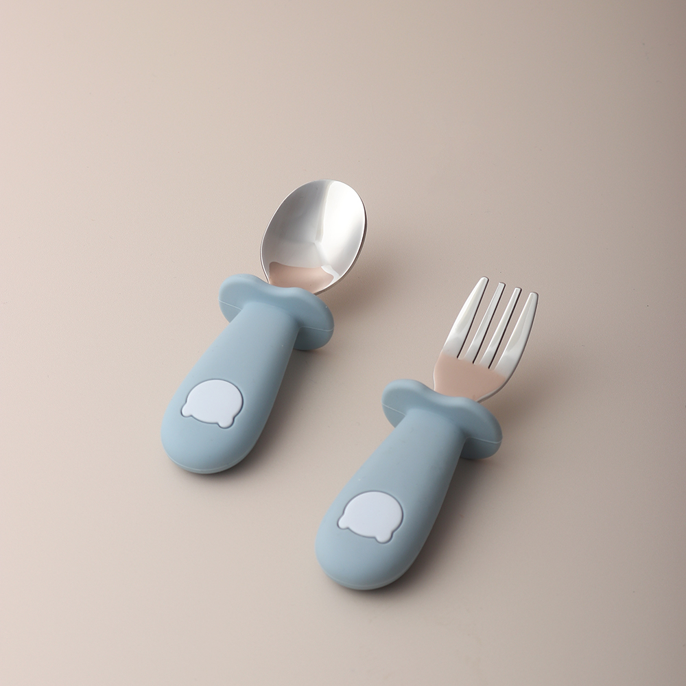 Baby Panda Shape Silicone Spoo - Baby Led Weaning Set ulasan dan harga