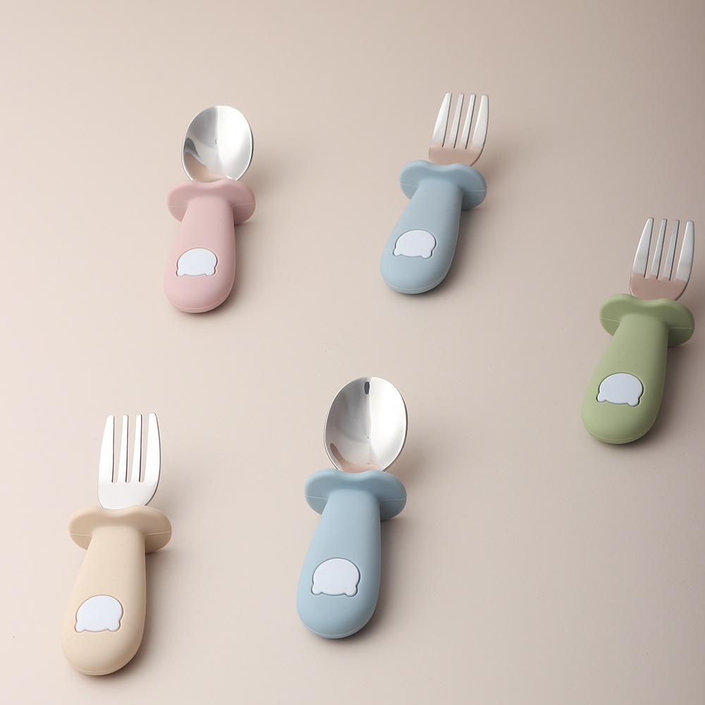 Baby Panda Shape Silicone Spoo - Baby Led Weaning Set ulasan dan harga