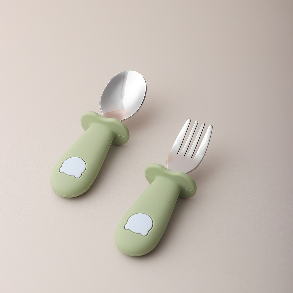 Baby Panda Shape Silicone Spoo - Baby Led Weaning Set ulasan dan harga