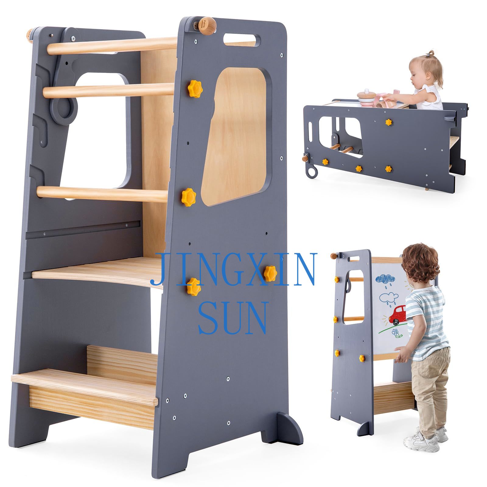 4 in 1 Toddler Kitchen Tower M - Toddler Learning Tower ulasan dan harga