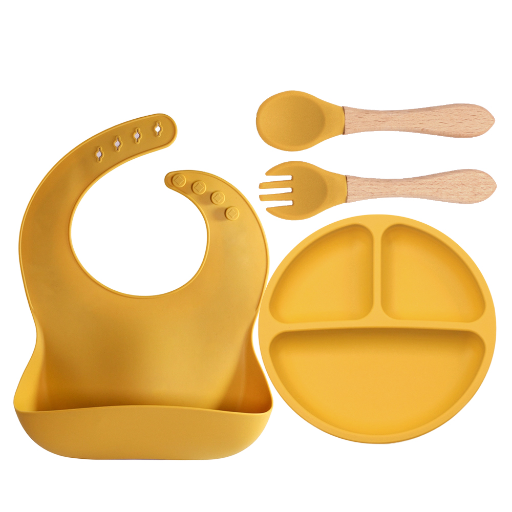 4 PCS Silicone Baby Feeding Se - Baby Led Weaning Set ulasan dan harga