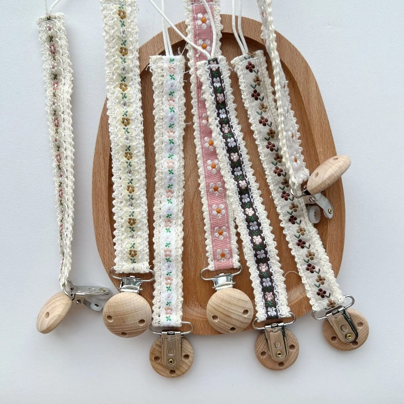 Lace Pacifier Clip Chain for N - Baby Products For Newborn ulasan dan harga