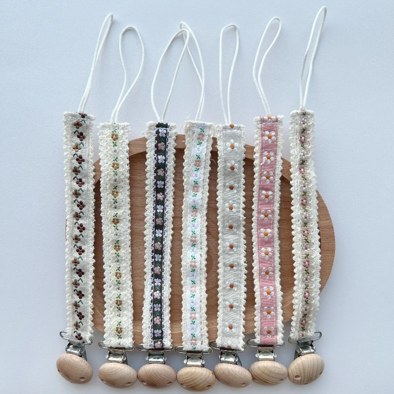 Lace Pacifier Clip Chain for N - Baby Products For Newborn ulasan dan harga